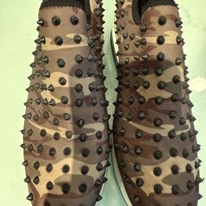 Gianni Bini Studded Camouflage Sneakers